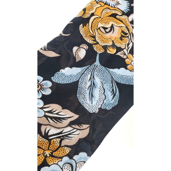 H&M Conscious 2 Shirt Women's Long Sleeve Floral Button-Up Lightweight Sheer Top - Picture 11 of 12